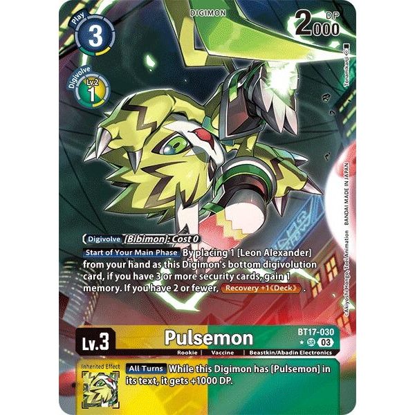 Image for Pulsemon (Alternate Art) (BT17-030 SR) (BT17) - Digimon Card Game