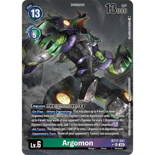 Image for Argomon - BT17-051 (Alternate Art) (BT17-051 SR) (BT17) - Digimon Card Game
