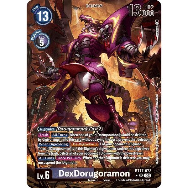 Image for DexDorugoramon (Alternate Art) (BT17-073 SR) (BT17) - Digimon Card Game