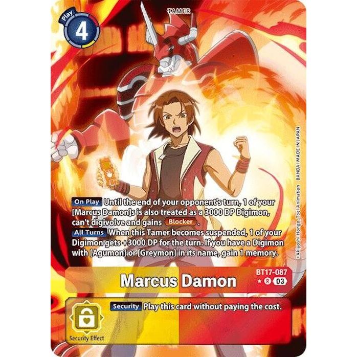 Image for Marcus Damon (Alternate Art) (BT17-087 R) (BT17) - Digimon Card Game