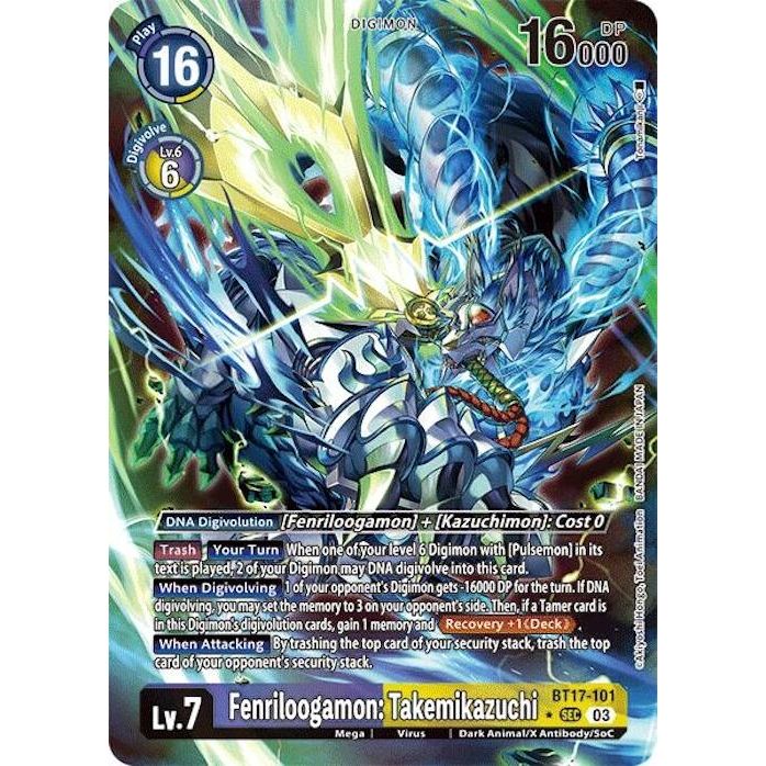 Image for Fenriloogamon: Takemikazuchi (Alternate Art) (BT17-101 SEC) (BT17) - Digimon Card Game