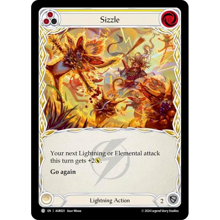 Image for Sizzle (Yellow) (AUR021) - Flesh and Blood TCG