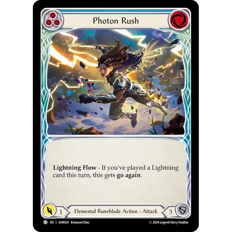 Image for Photon Rush (Blue) (AUR024) - Flesh and Blood TCG