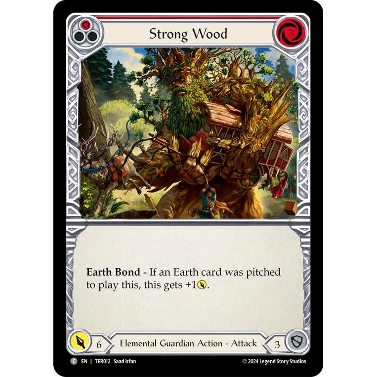 Image for Strong Wood (Red) (TER012) - Flesh and Blood TCG