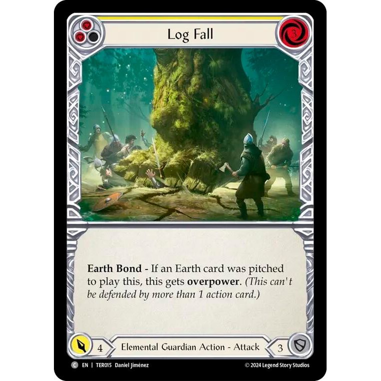 Image for Log Fall (Yellow) (TER015) - Flesh and Blood TCG