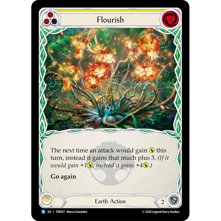 Image for Flourish (Yellow) (TER017) - Flesh and Blood TCG