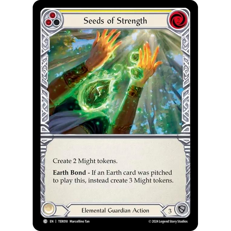 Image for Seeds of Strength (Yellow) (TER018) - Flesh and Blood TCG