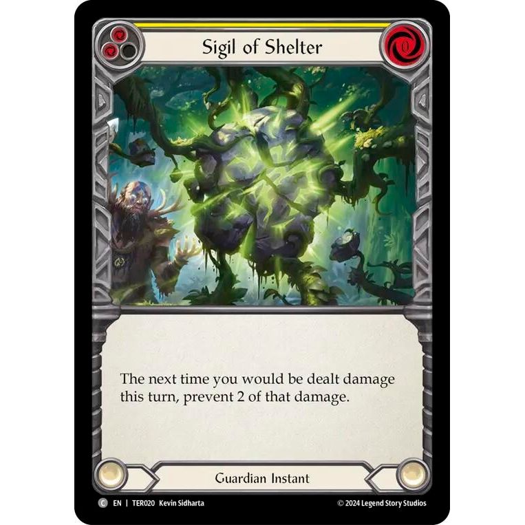 Image for Sigil of Shelter (Yellow) (TER020) - Flesh and Blood TCG
