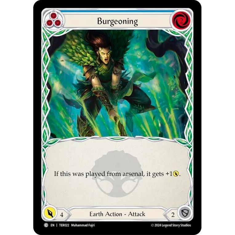 Image for Burgeoning (Blue) (TER022) - Flesh and Blood TCG
