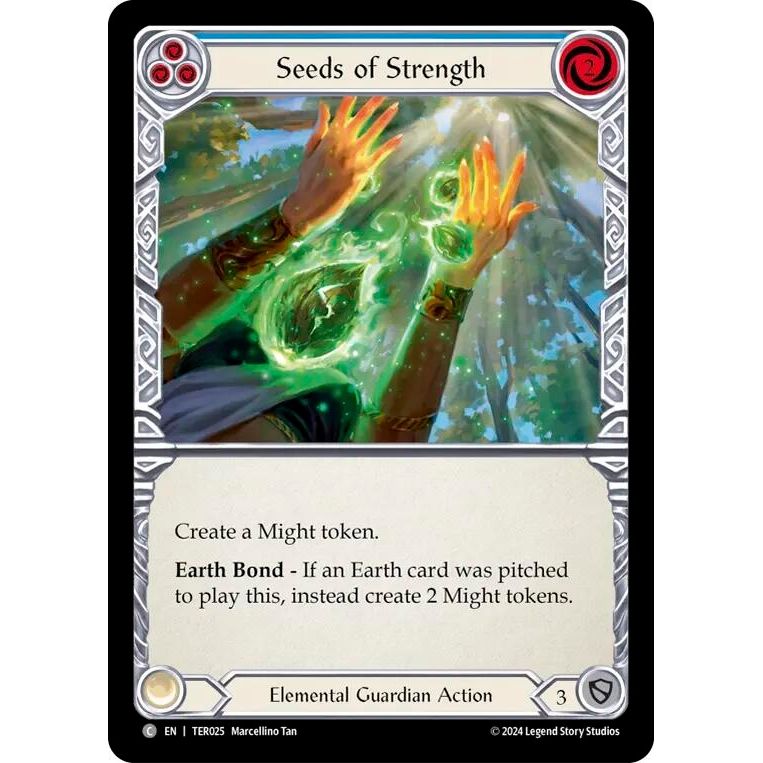 Image for Seeds of Strength (Blue) (TER025) - Flesh and Blood TCG