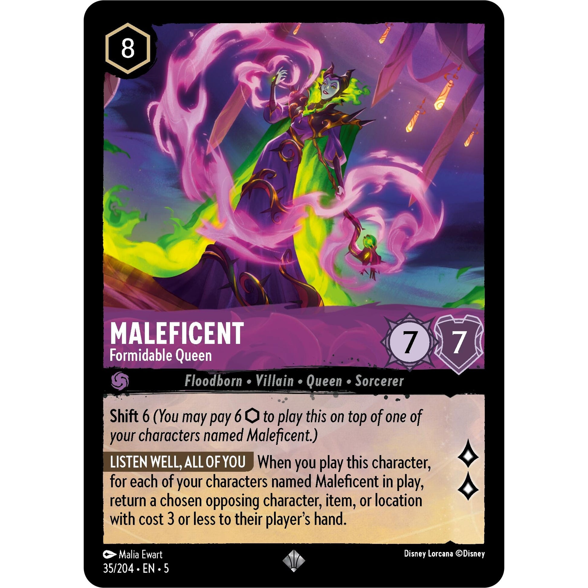 Image for Maleficent - Formidable Queen (35/204) (5) - Disney Lorcana