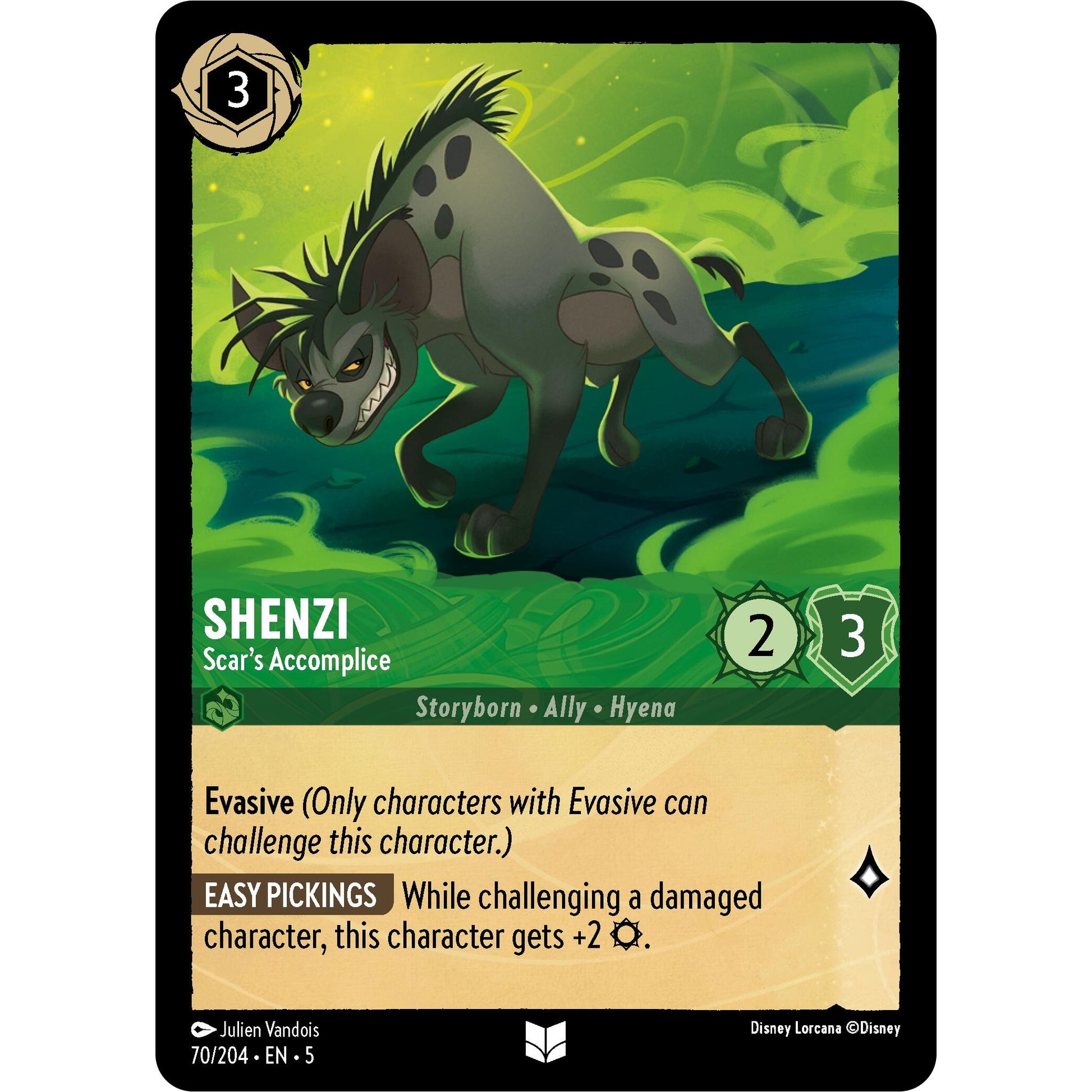Image for Shenzi - Scar's Accomplice (70/204) (5) - Disney Lorcana