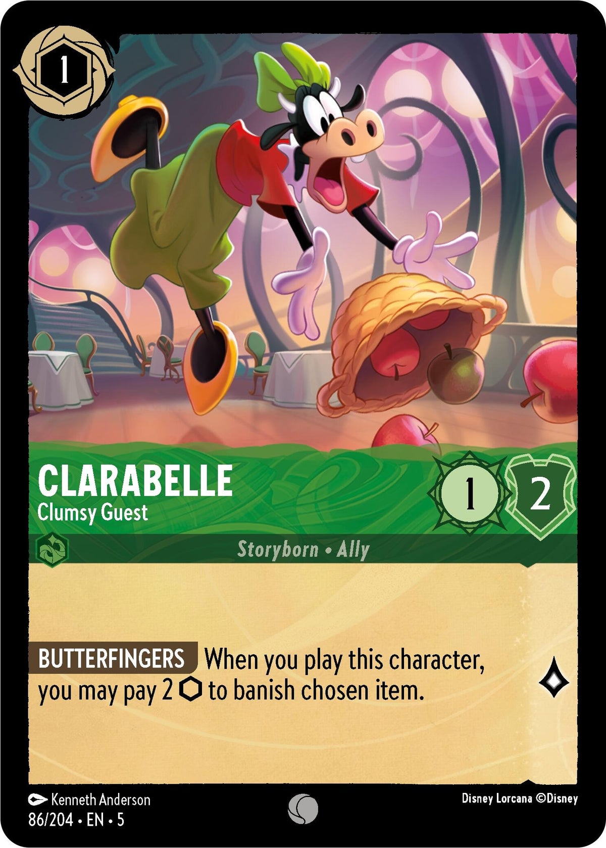 Image for Clarabelle - Clumsy Guest (86/204) (5) - Disney Lorcana