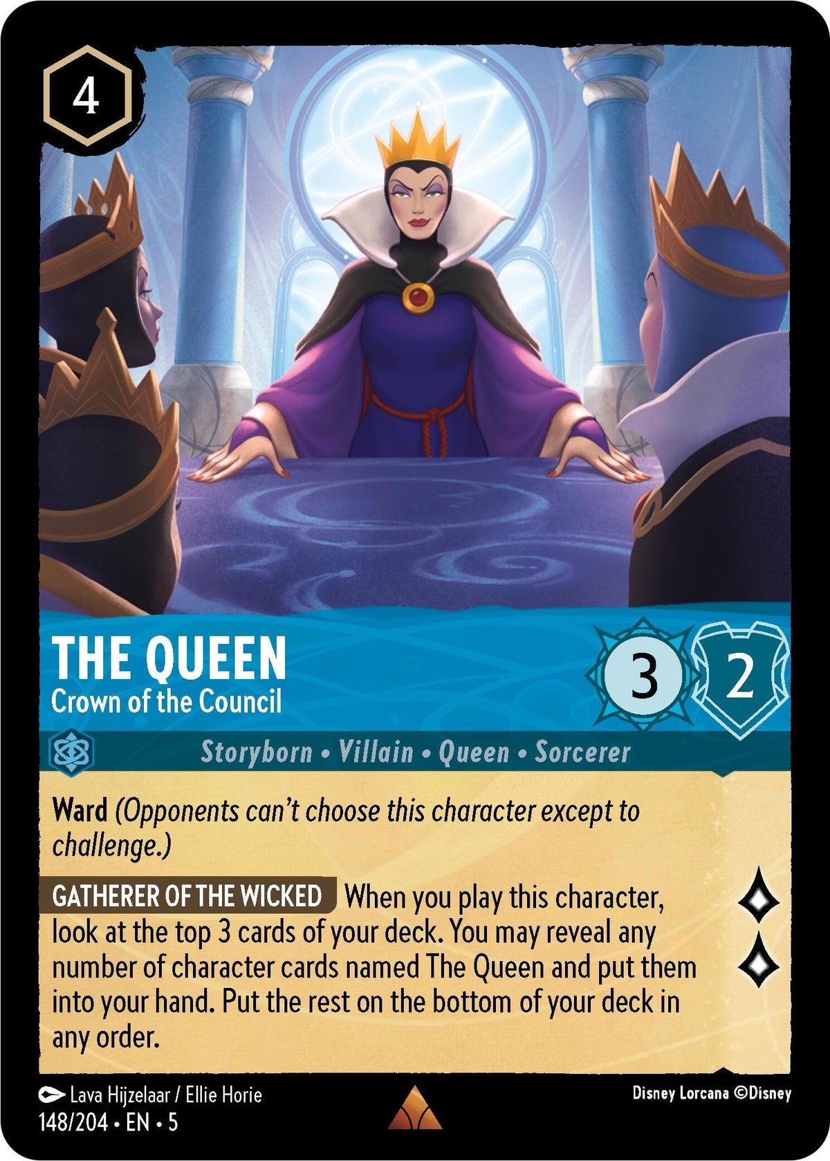 Image for The Queen - Crown of the Council (148/204) (5) - Disney Lorcana