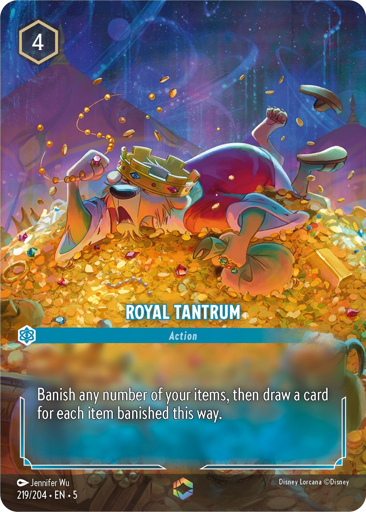 Image for Royal Tantrum (Enchanted) (219/204) (5) - Disney Lorcana
