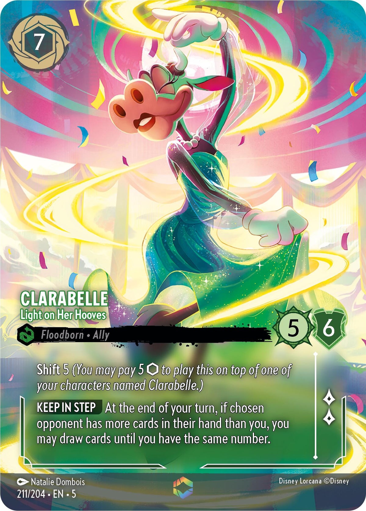 Image for Clarabelle - Light on Her Hooves (Enchanted) (211/204) (5) - Disney Lorcana