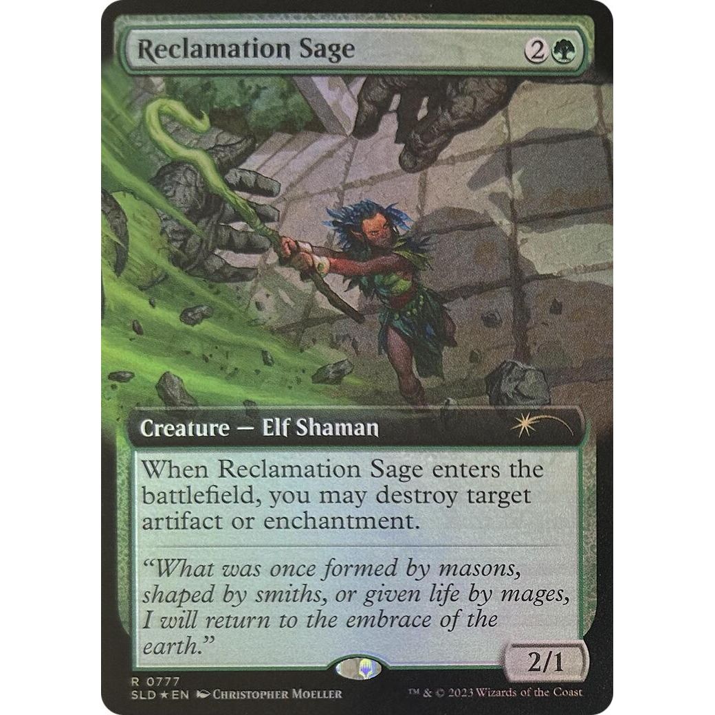 Image for Reclamation Sage (Extended Art) (777) (SLD) - Magic: The Gathering