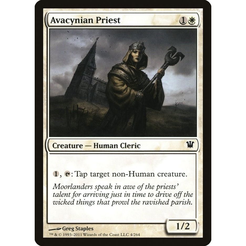 Image for Avacynian Priest (4) (ISD) - Magic: The Gathering