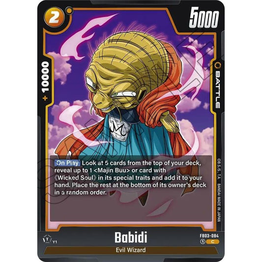 Image for Babidi - FB03-084 (FB03-084) (FB03) - Dragon Ball Super: Fusion World
