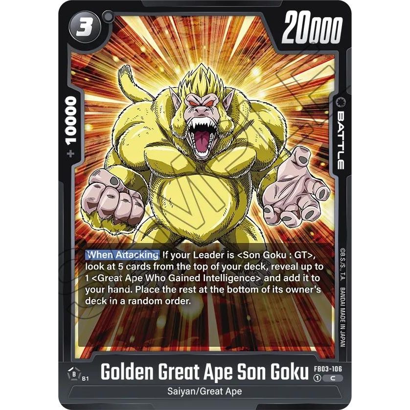 Image for Golden Great Ape Son Goku (FB03-106) (FB03) - Dragon Ball Super: Fusion World