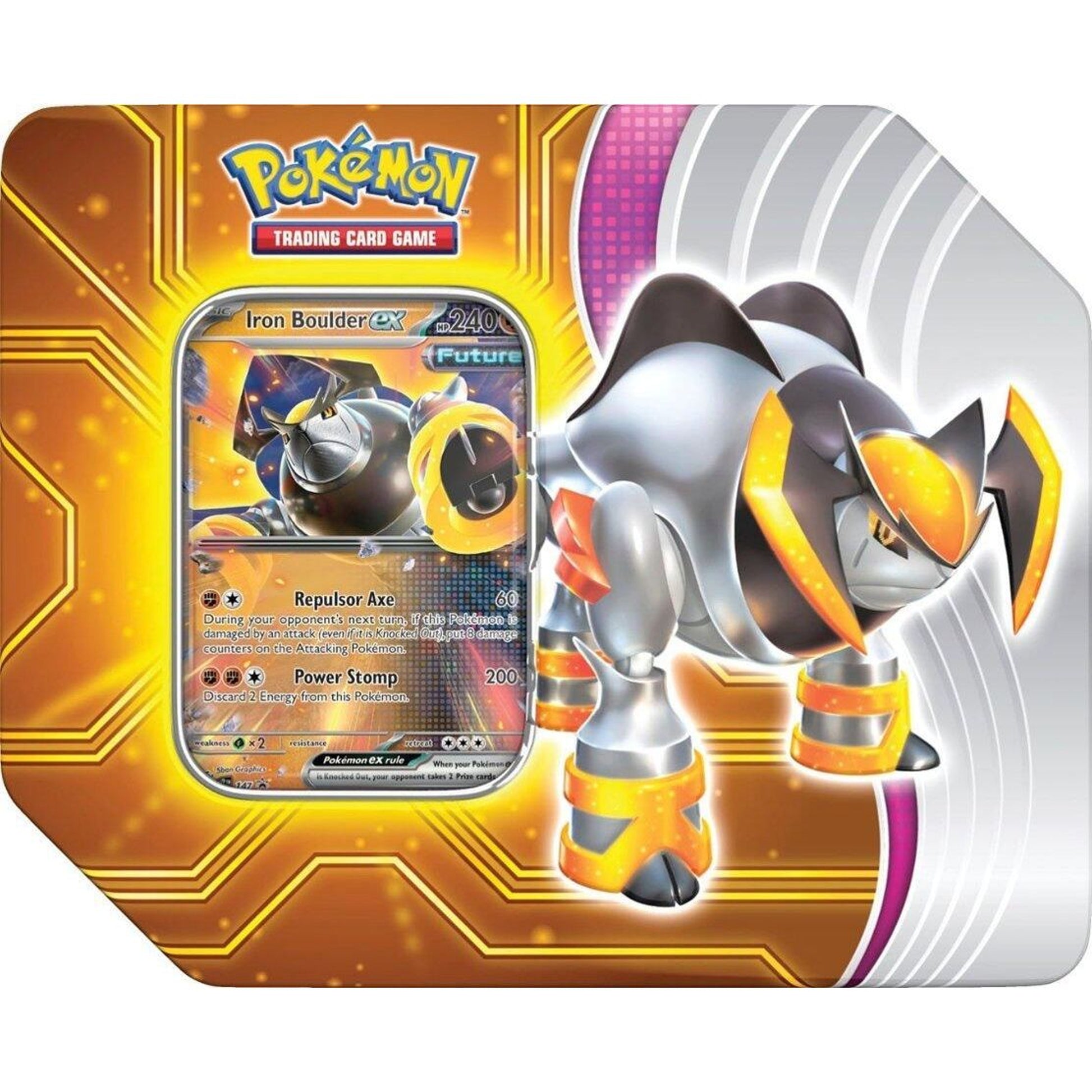 Image for Paradox Destinies Tin [Iron Boulder ex] - Pokemon