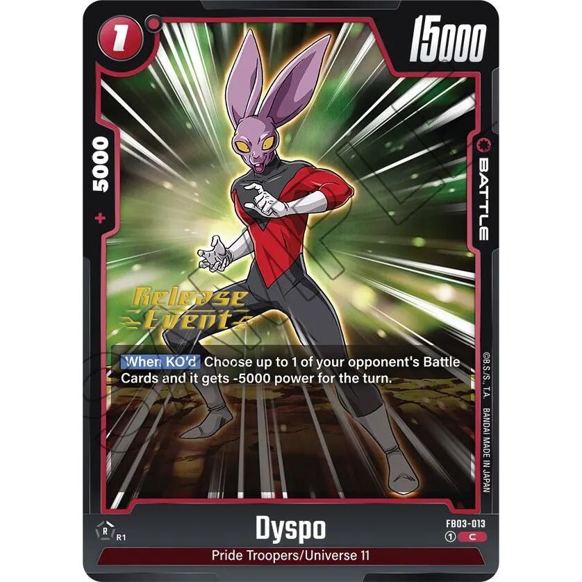 Image for Dyspo - FB03-013 (FB03-013) (FB03_PR) - Dragon Ball Super: Fusion World