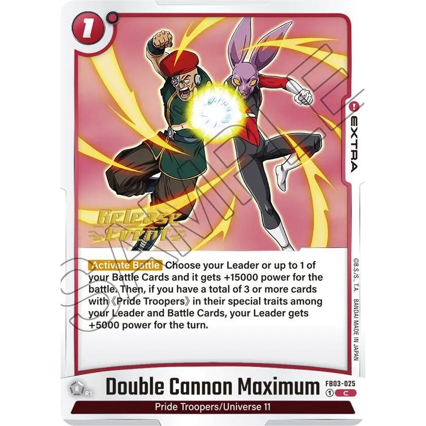 Image for Double Cannon Maximum (FB03-025) (FB03_PR) - Dragon Ball Super: Fusion World