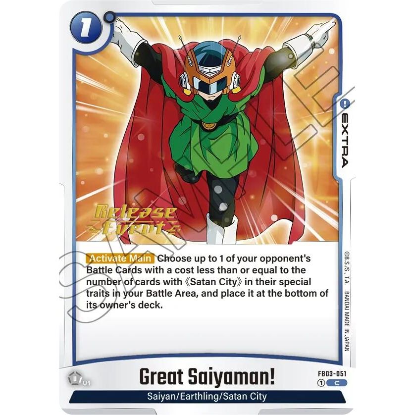 Image for Great Saiyaman! (FB03-051) (FB03_PR) - Dragon Ball Super: Fusion World