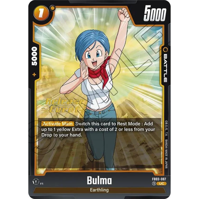 Image for Bulma - FB03-087 (FB03-087) (FB03_PR) - Dragon Ball Super: Fusion World