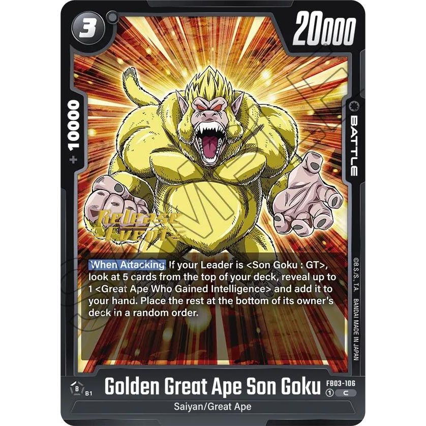 Image for Golden Great Ape Son Goku (FB03-106) (FB03_PR) - Dragon Ball Super: Fusion World