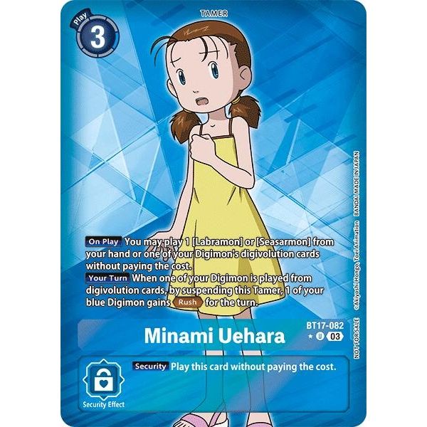 Image for Minami Uehara (Box Promotion Pack: Secret Crisis) (BT17-082 U) (BT17) - Digimon Card Game
