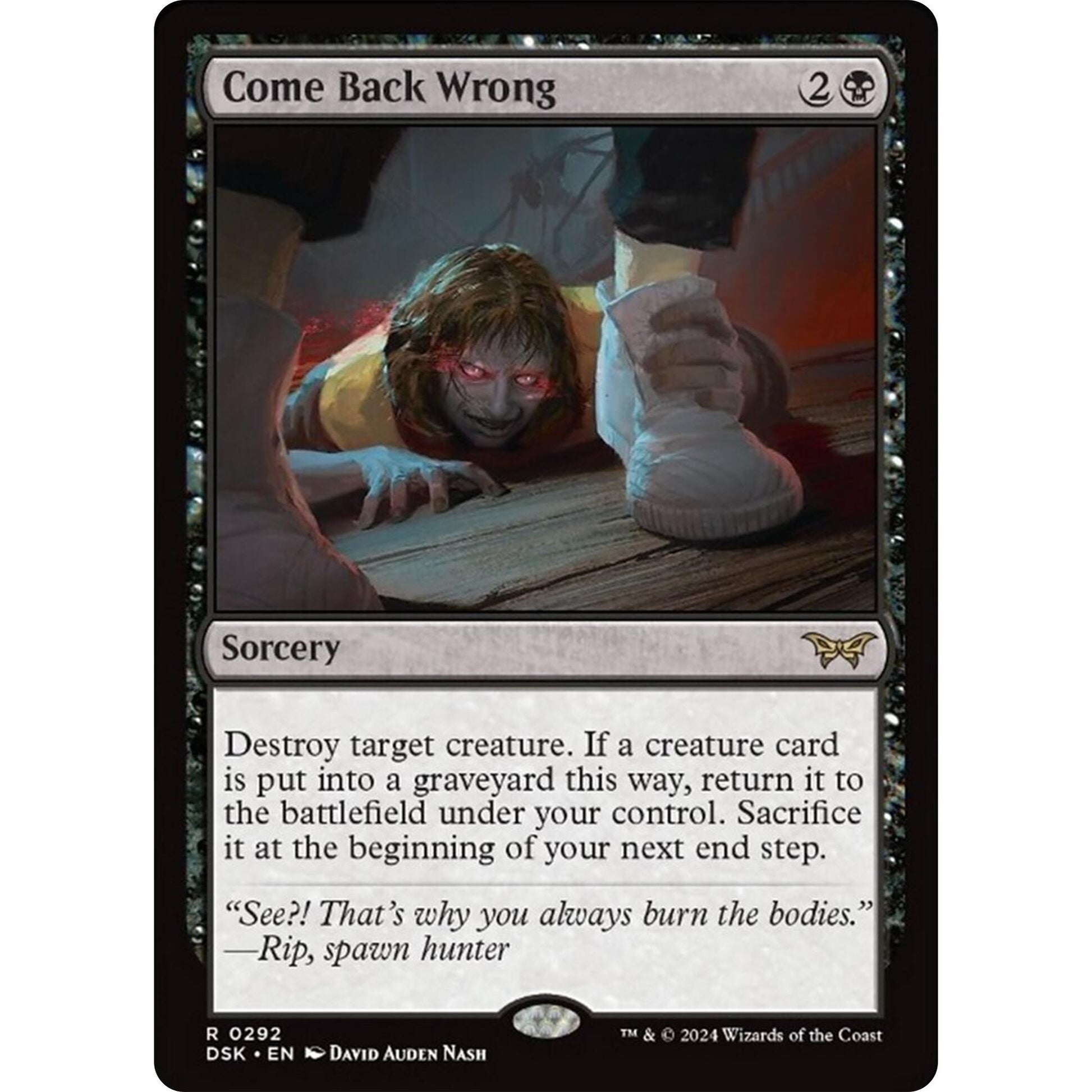 Image for Come Back Wrong (0292) (292) (DSK) - Magic: The Gathering