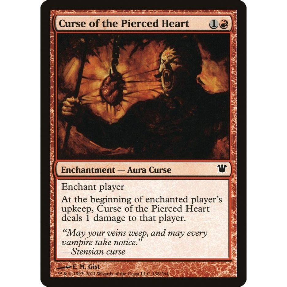 Image for Curse of the Pierced Heart (138) (ISD) - Magic: The Gathering