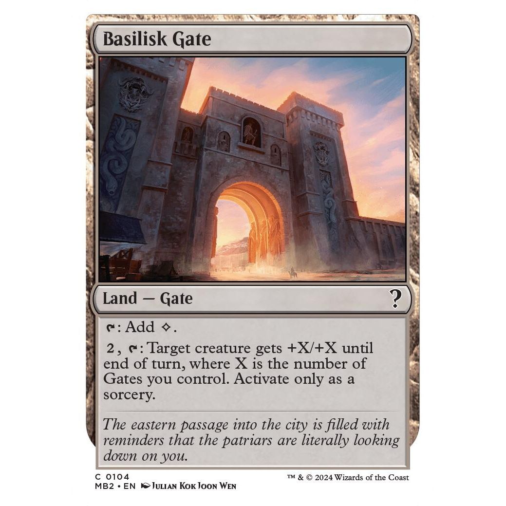 Image for Basilisk Gate (White Border) (104) (MB2) - Magic: The Gathering