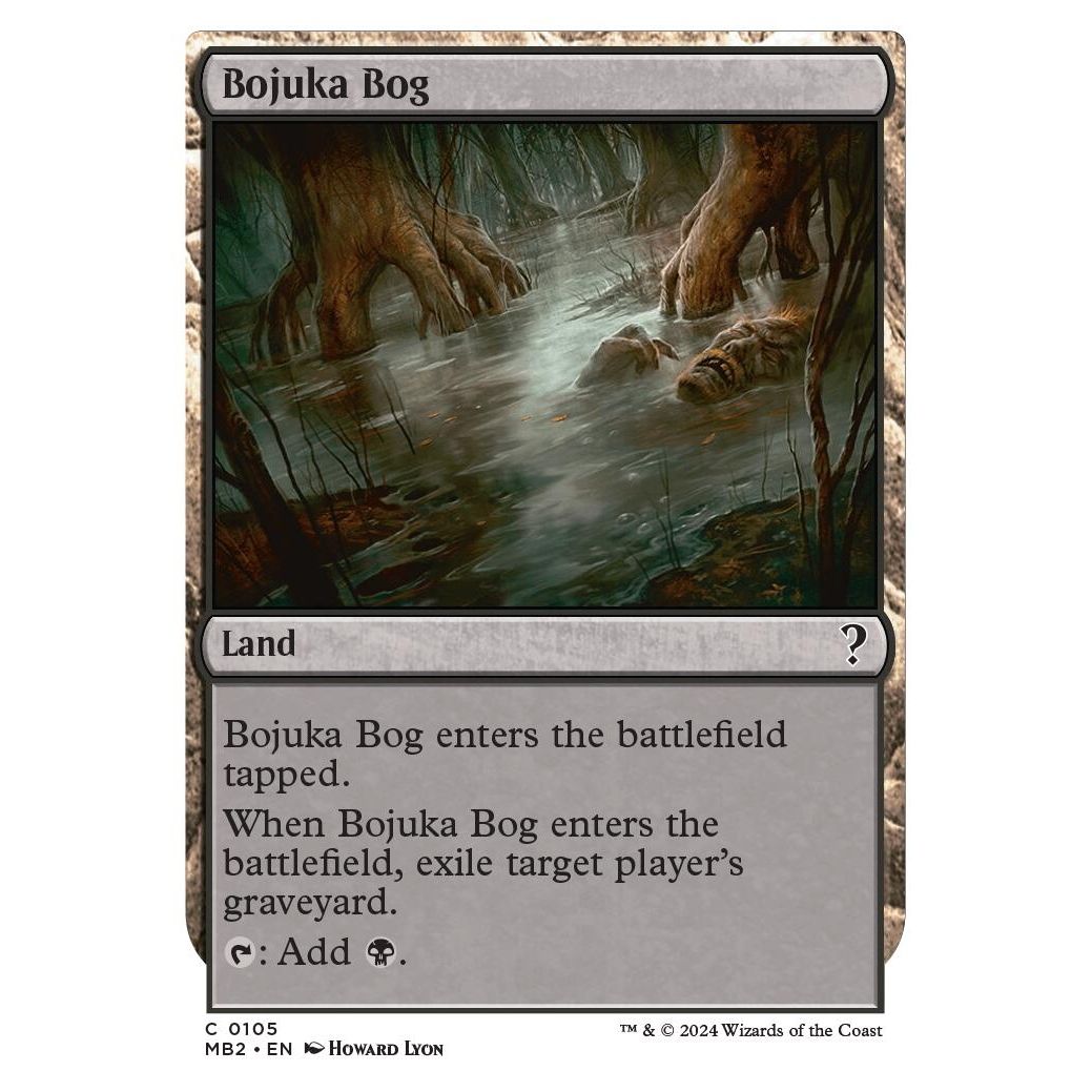 Image for Bojuka Bog (White Border) (105) (MB2) - Magic: The Gathering