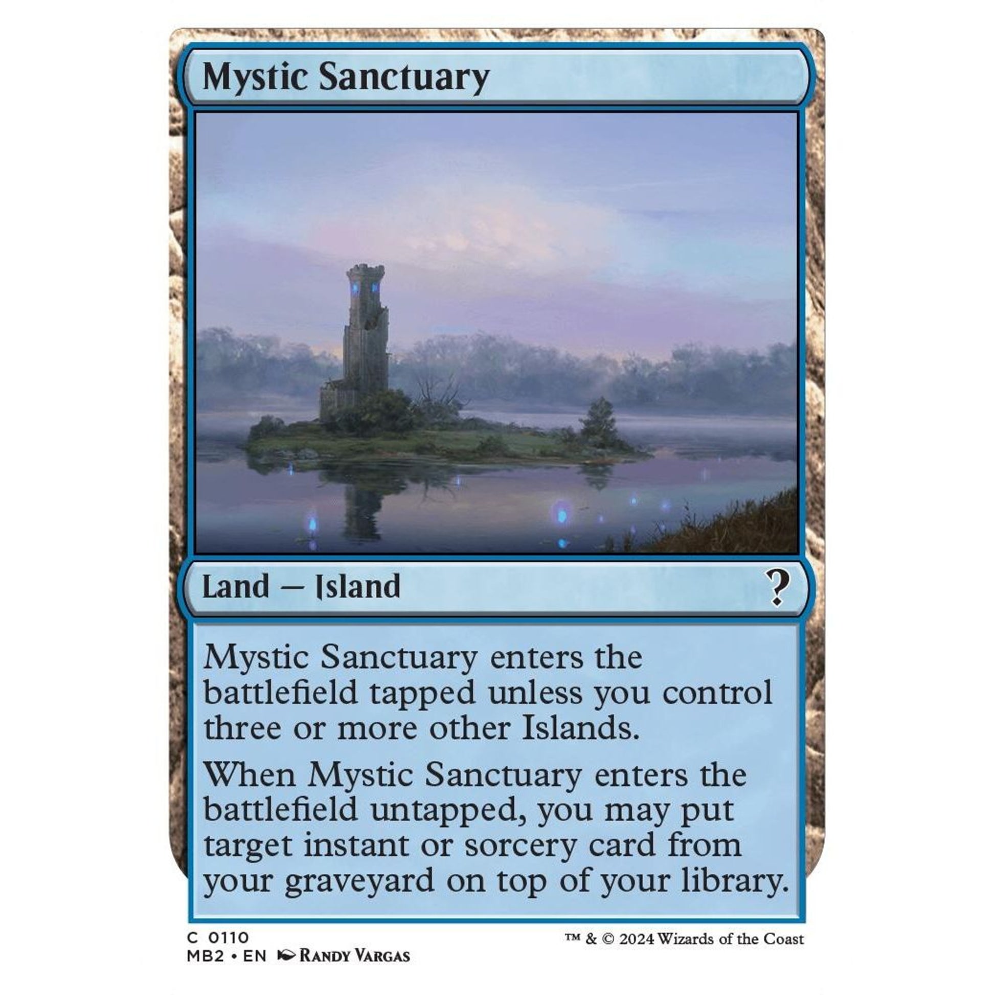 Image for Mystic Sanctuary (White Border) (110) (MB2) - Magic: The Gathering