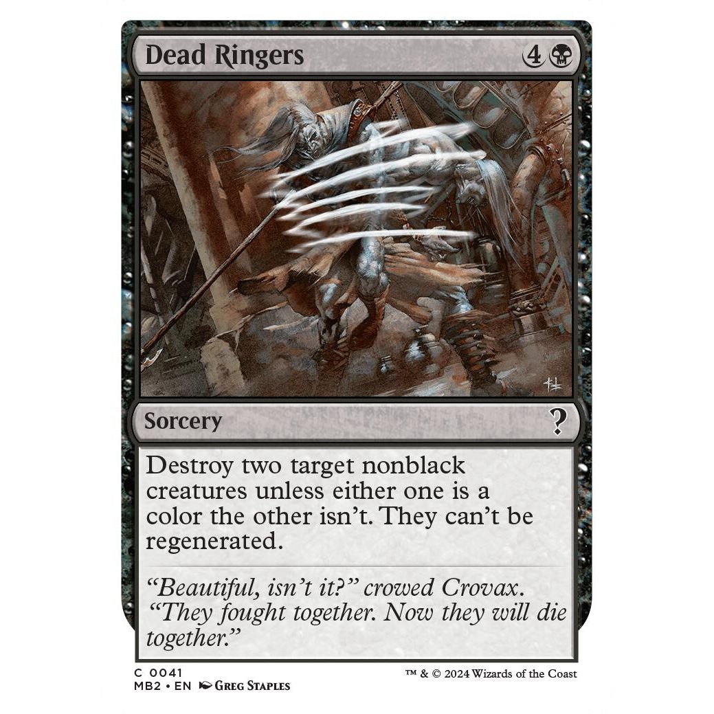 Image for Dead Ringers (White Border) (41) (MB2) - Magic: The Gathering