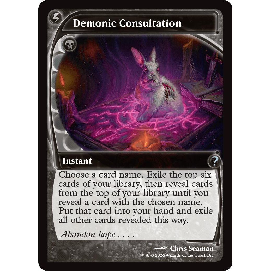 Image for Demonic Consultation (Future Sight) (181) (MB2) - Magic: The Gathering