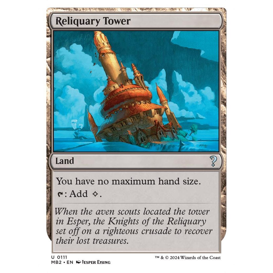 Image for Reliquary Tower (White Border) (111) (MB2) - Magic: The Gathering