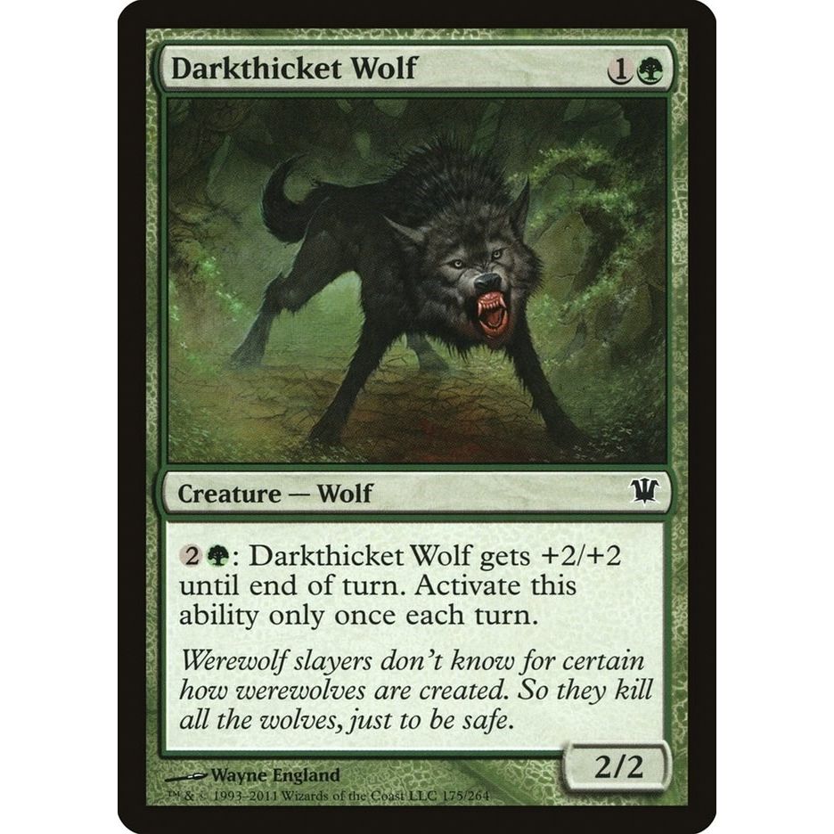 Image for Darkthicket Wolf (175) (ISD) - Magic: The Gathering