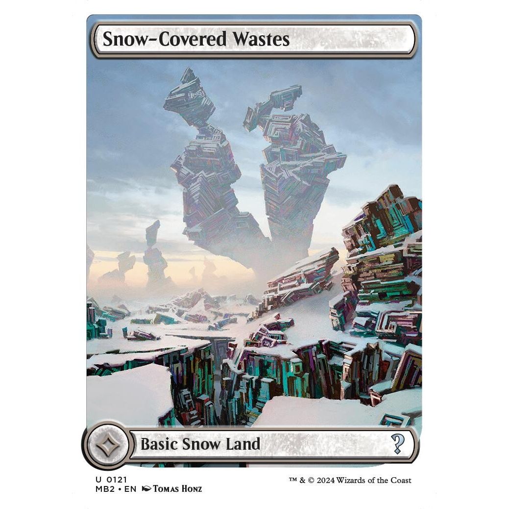 Image for Snow-Covered Wastes (White Border) (121) (MB2) - Magic: The Gathering