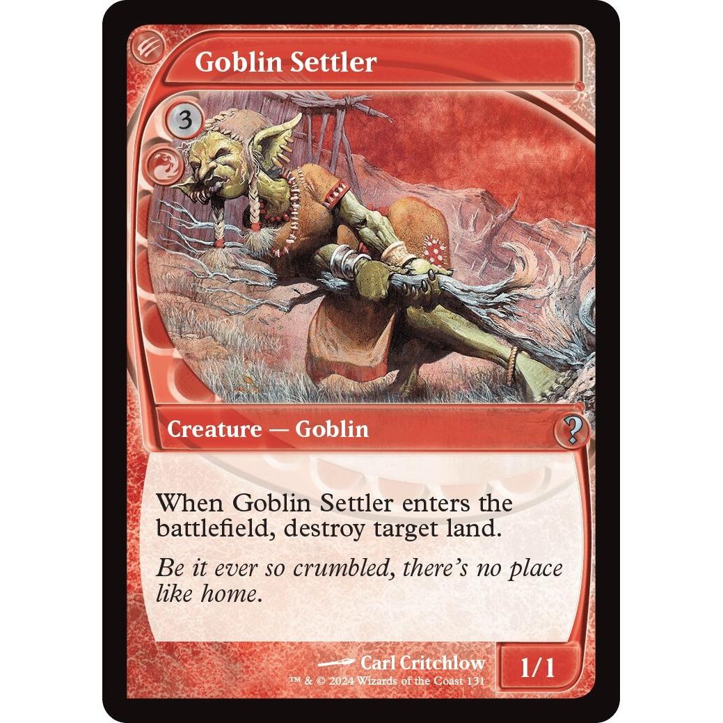 Image for Goblin Settler (Future Sight) (131) (MB2) - Magic: The Gathering