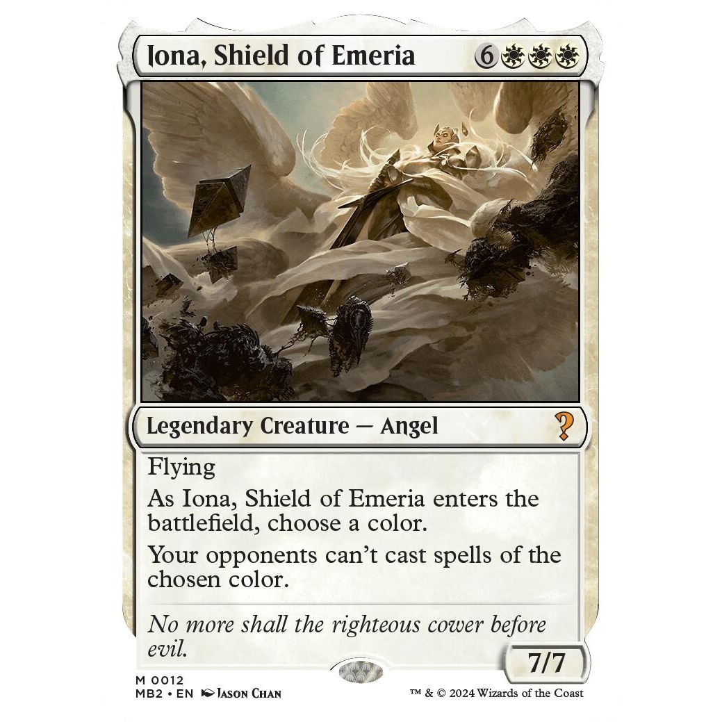 Image for Iona, Shield of Emeria (White Border) (12) (MB2) - Magic: The Gathering