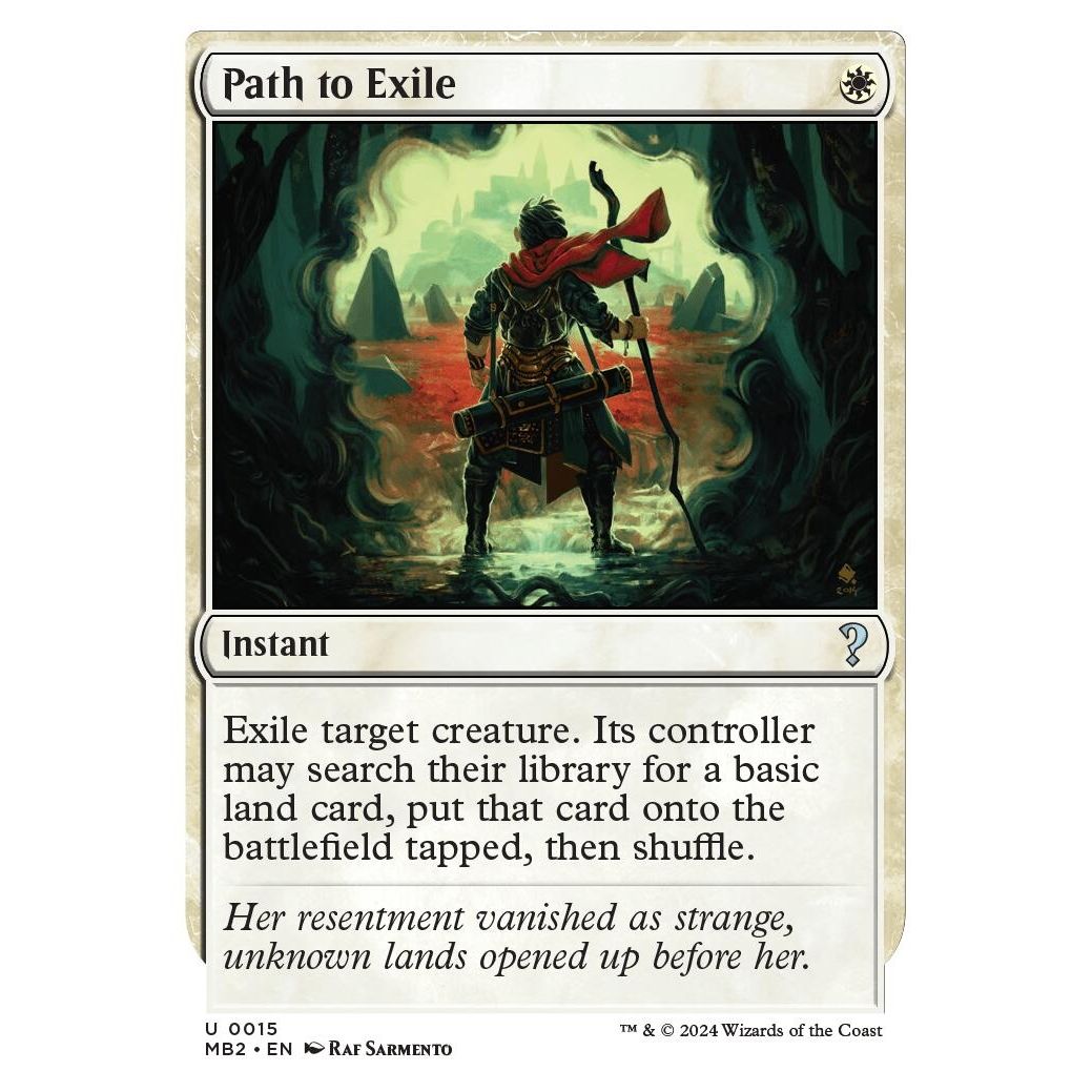 Image for Path to Exile (White Border) (15) (MB2) - Magic: The Gathering