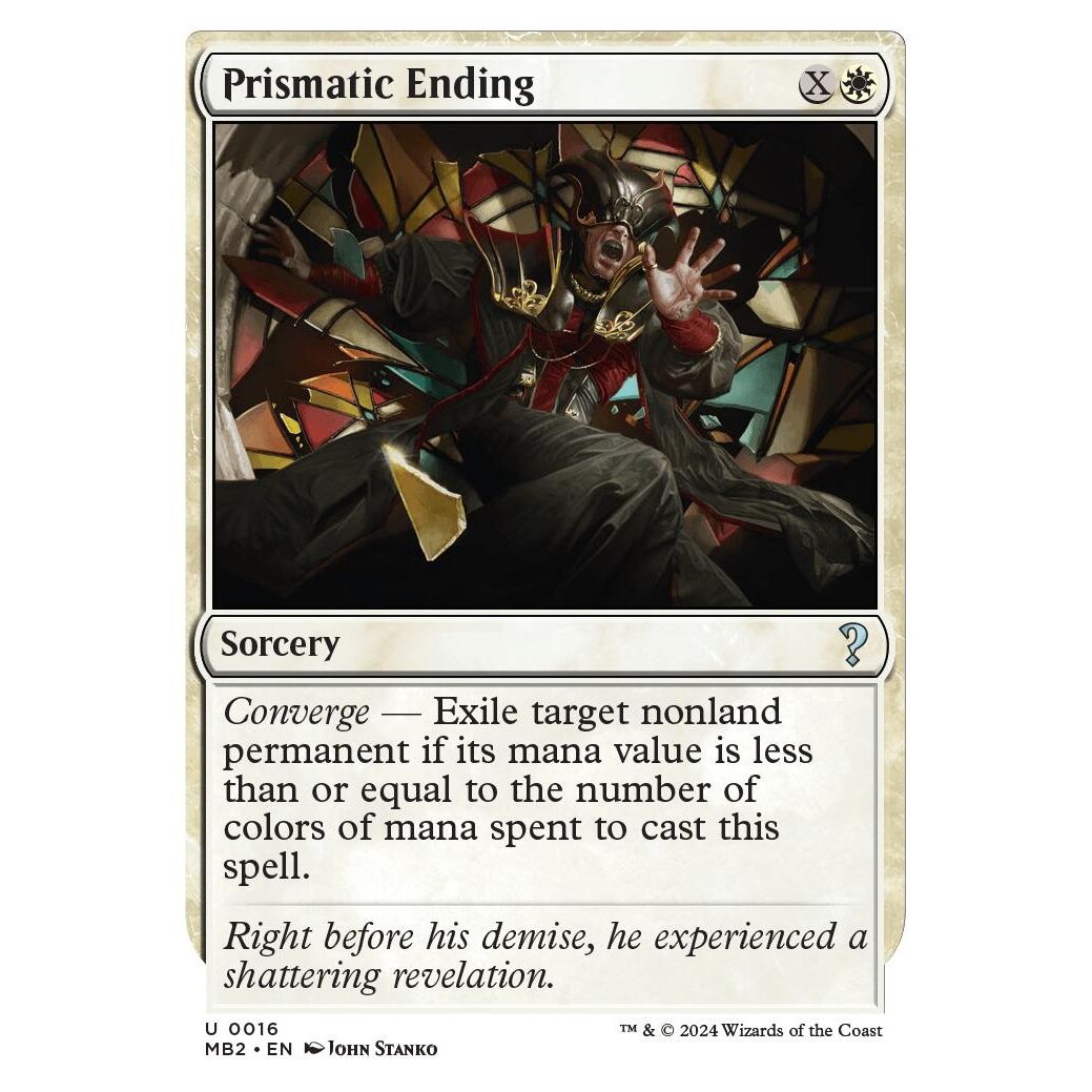Image for Prismatic Ending (White Border) (16) (MB2) - Magic: The Gathering