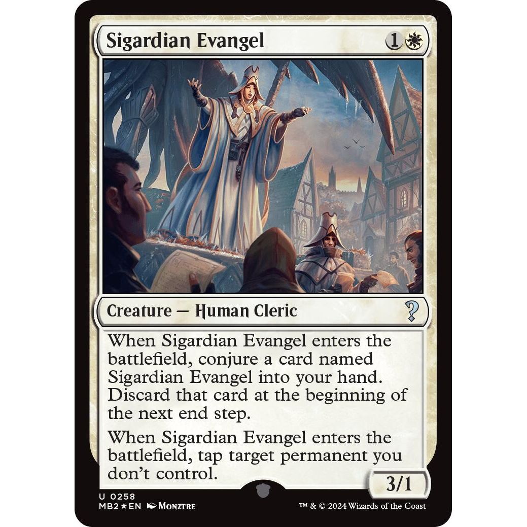 Image for Sigardian Evangel (258) (MB2) - Magic: The Gathering