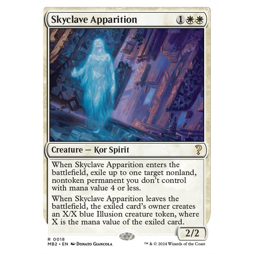 Image for Skyclave Apparition (White Border) (18) (MB2) - Magic: The Gathering