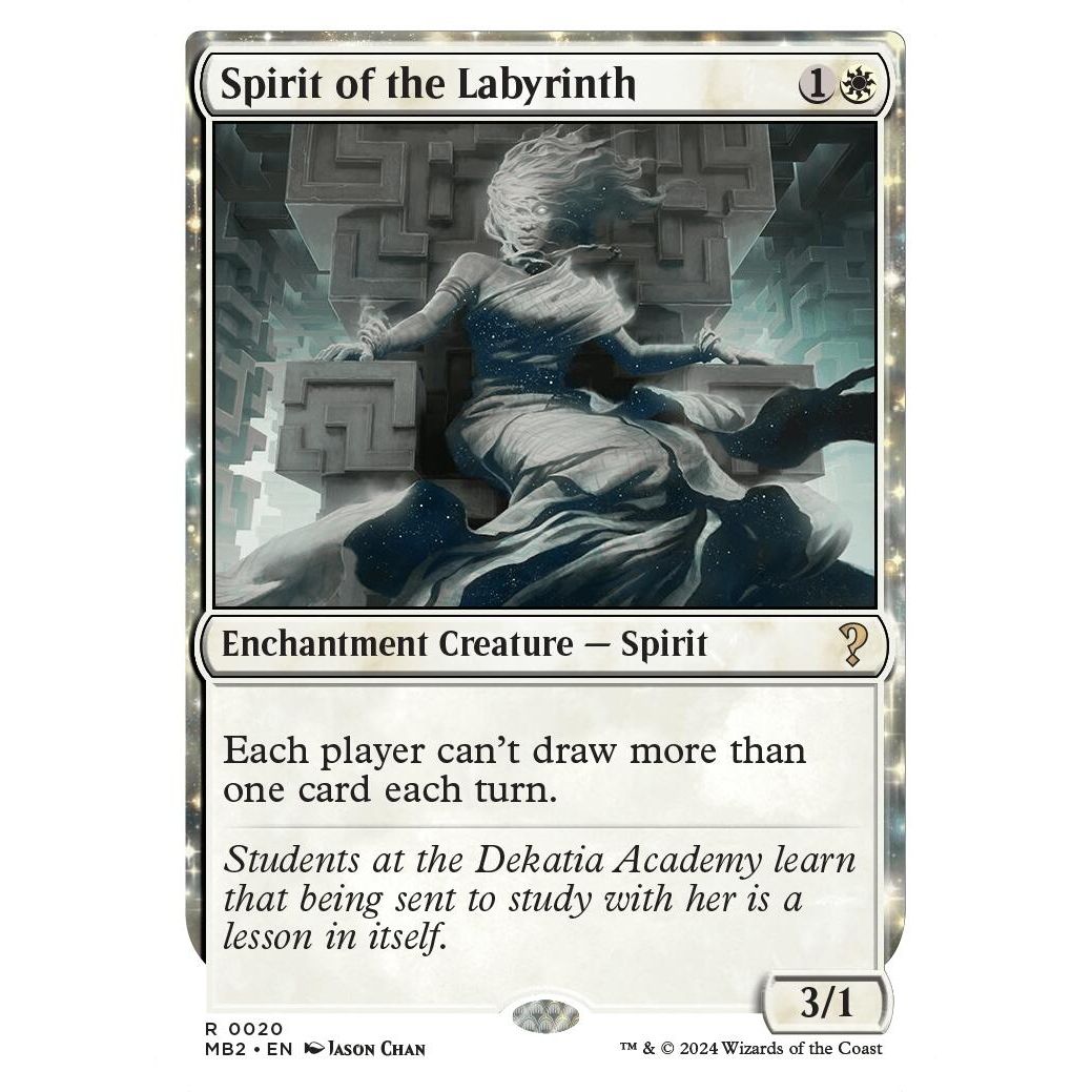 Image for Spirit of the Labyrinth (White Border) (20) (MB2) - Magic: The Gathering