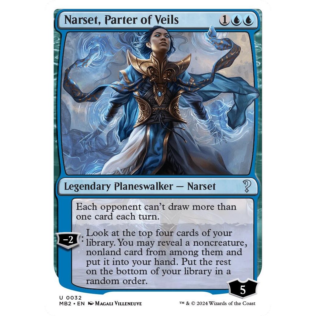 Image for Narset, Parter of Veils (White Border) (32) (MB2) - Magic: The Gathering