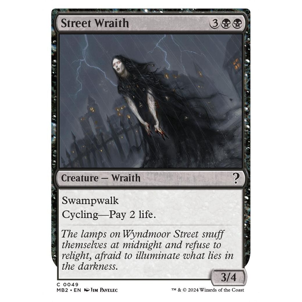 Image for Street Wraith (White Border) (49) (MB2) - Magic: The Gathering